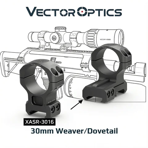 Vector Optics 30Mm Scope Mount Ring 1.25In Cantilever Dovetail/weaver Rings Airsotf Accessories