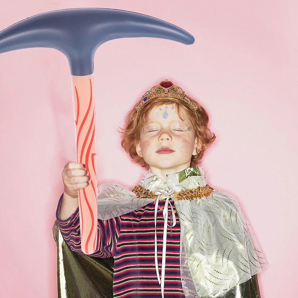 4 قطعة نفخ Pickaxe بالون حفلة الدعامة تفجير Pickaxe متعة الديكور عيد ميلاد بركة لصالح لعبة قابلة للنفخ بركة اللعب