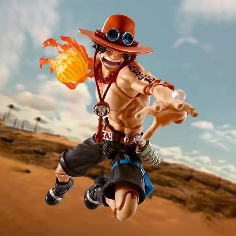 SHF Portgas D Ace الشكل قطعة واحدة قبضة النار Ace أنيمي عمل أرقام المنقولة المفاصل جمع نموذج اللعب هدية عيد ميلاد