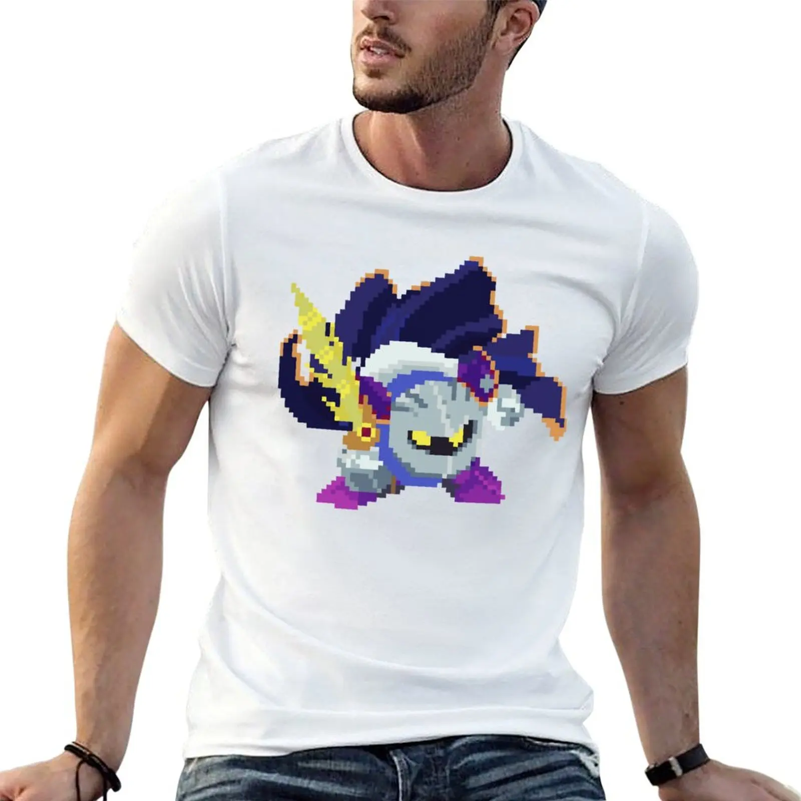 

Meta Knight Pixel Art T-Shirt t shirt man casual cotton t shirts man 100% funny t shirts man T-shirt