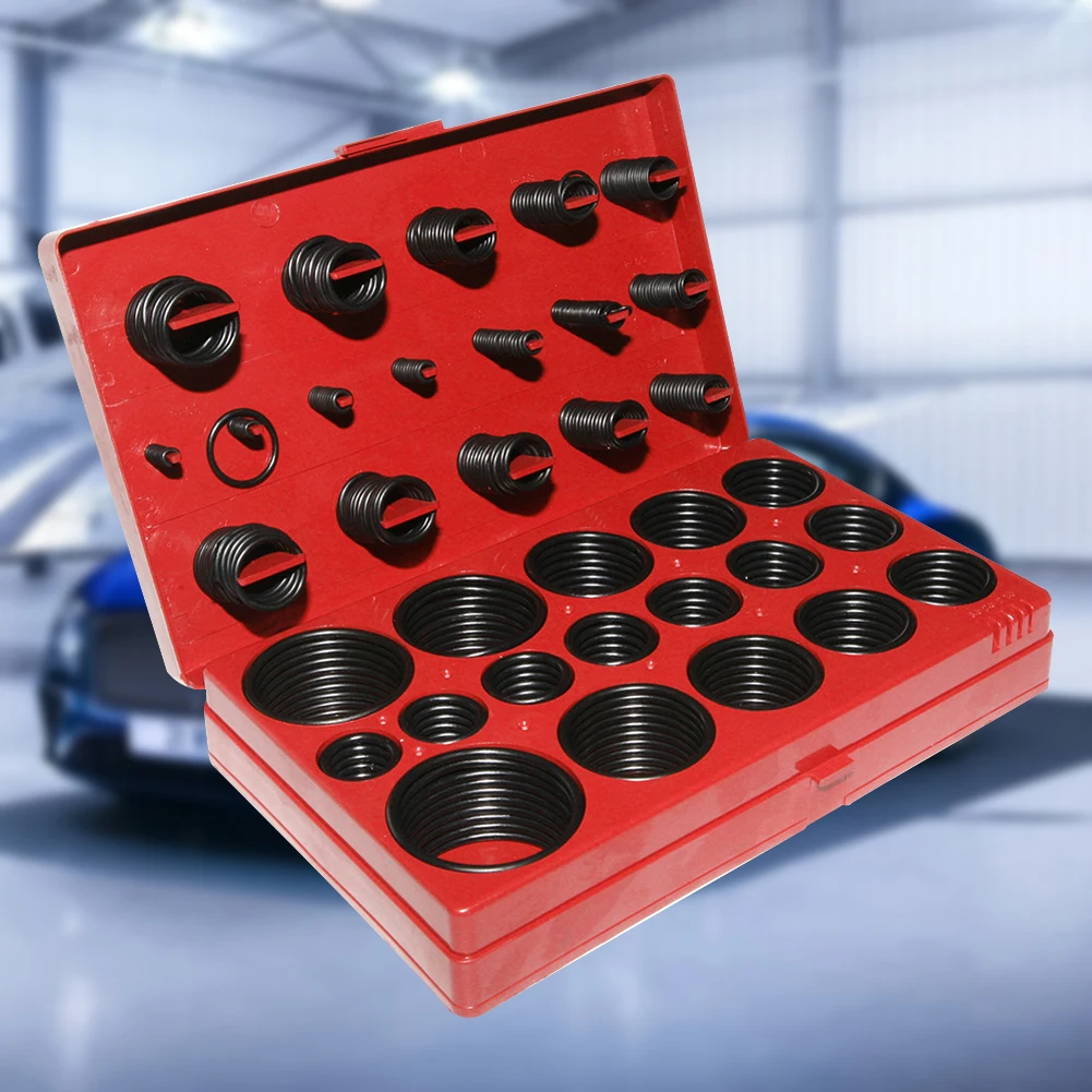 Assorted Car O-Ring Seal Set Automotive O Ring Rubber Gasket Washer Kit for Transmission Drivetrain Essential Accessories