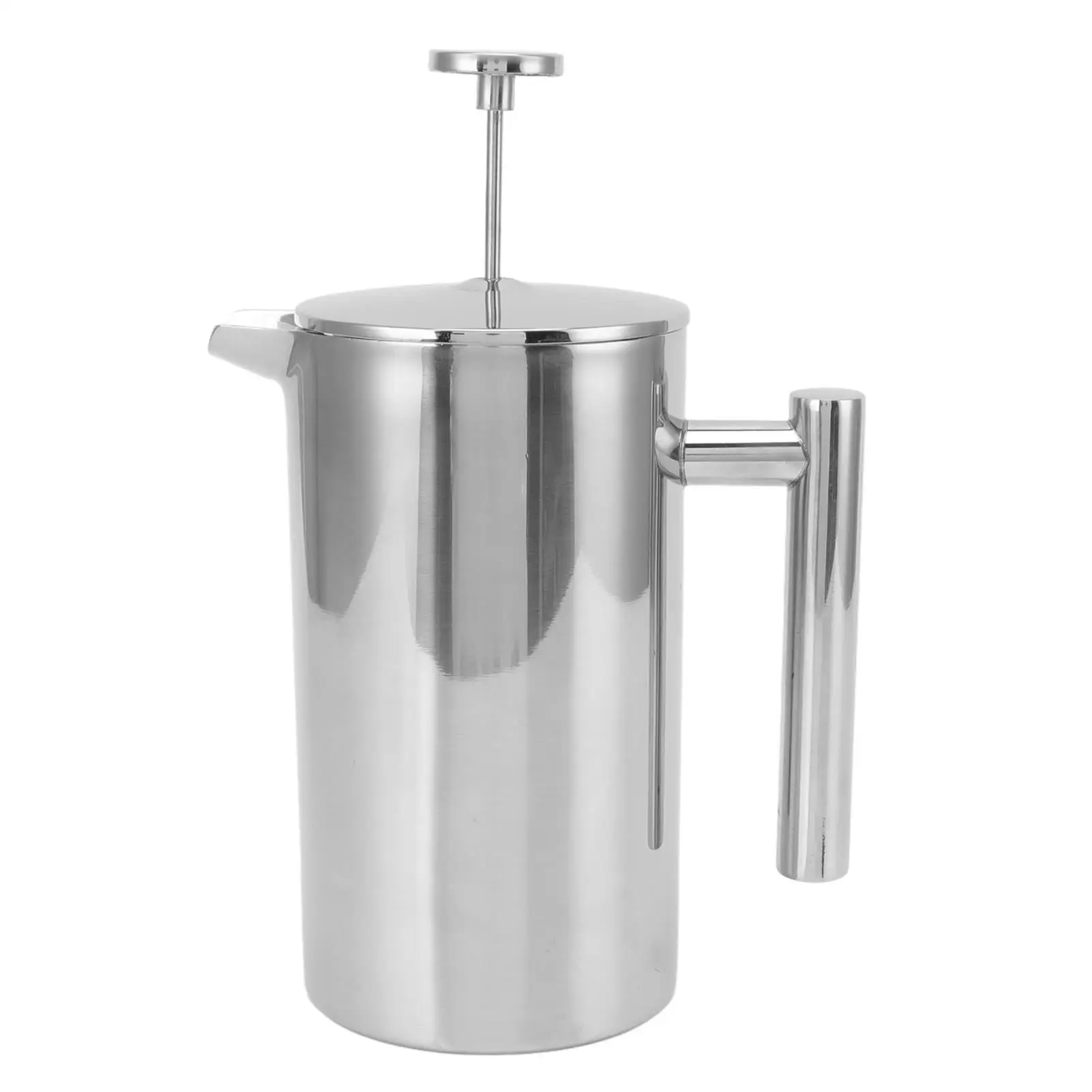 

French Press Coffee Teapot Double Wall 304 Stainless Steel Hand Brew Filter Screen