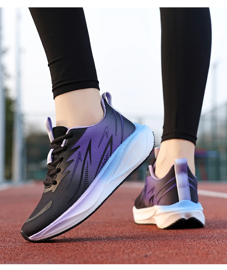 Leichte, stoßdämpfende Laufschuhe mit Carbonplatte für Damen, neue Frühlings- und Sommermodelle, atmungsaktive, professionelle Sport- und Freizeitschuhe aus frischem Mesh – Detail 17