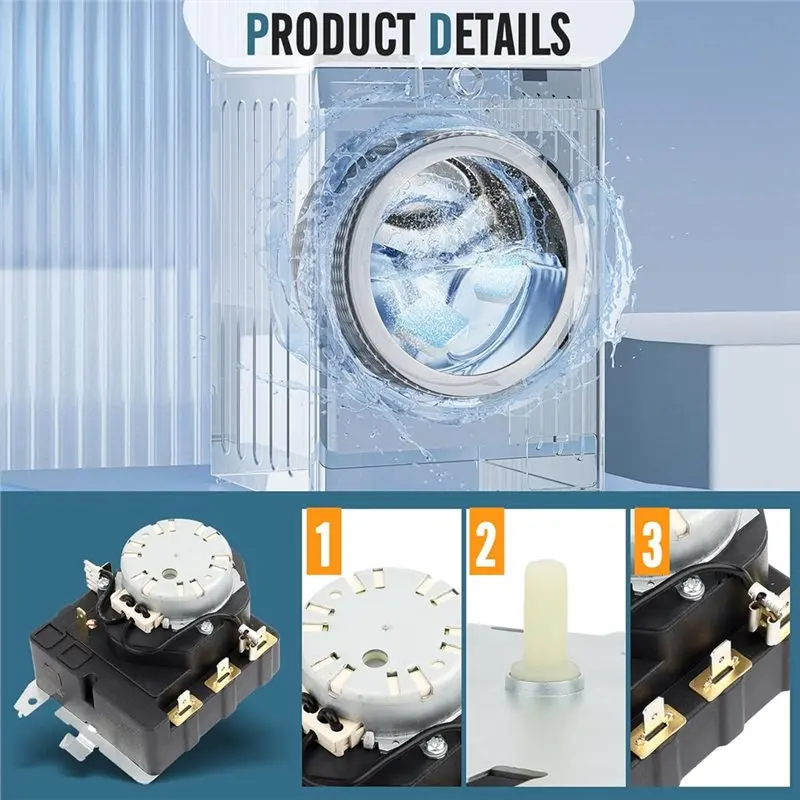 【جديد】TMD1EM35 WE04X25280 234D2377P005 لـ GE GTD33EASK0WW GTX22EASK0WW GTX33EASK0WW مؤقت مجفف متوافق إلخ