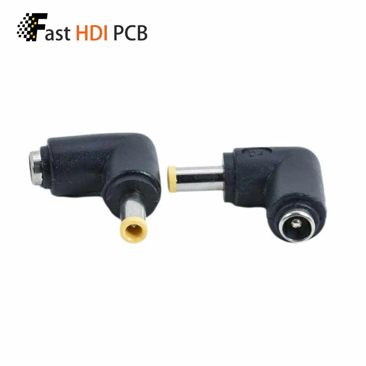 DC 5.5x2.1mm Female to 5.0x3.0mm Male Power Adapter 90 Degree Right Angle Laptop Charger with 1.0mm Center Pin for Notebook