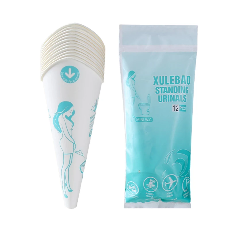 Jednorazowy lejek do pisuaru na zewnątrz stojący kubek na siusiu wodoodporny papierowy samochód jazda toaleta awaryjna dorosłe dzieci urządzenie do oddawania moczu