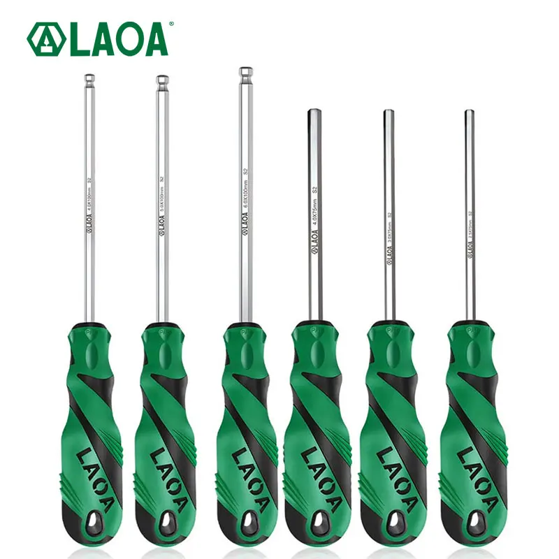 1PCS LAOA S2 Streight Precision Socket Hex Screwdriver Magnetic Screwdriver Screw Bit Repair Tool