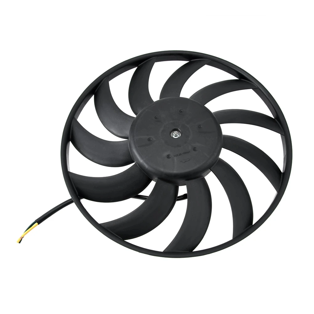 Left Big Auxiliary Radiator Cooling Fan Assembly for Audi 3.0L 3.2L A6 C6 2005-2011 A4 B6 B7 2001-2008 4F0959455