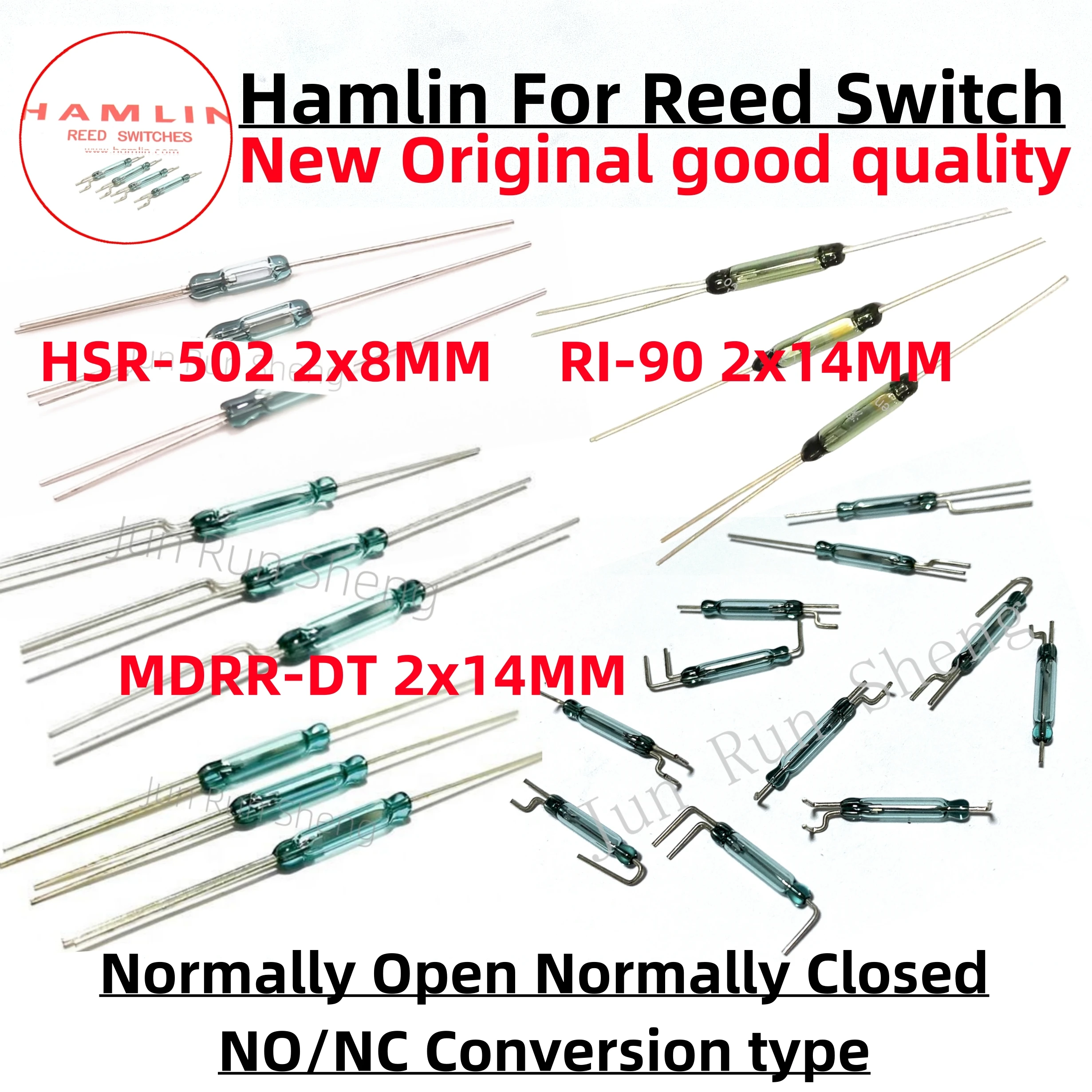 10PCS Reed contact Switch MDRR-DT SMD MDSM-DT 14MM RI-90 HSR-502 2*8MM 3pin NO/NC Normally Open/Closed Magnetic Induction Sensor