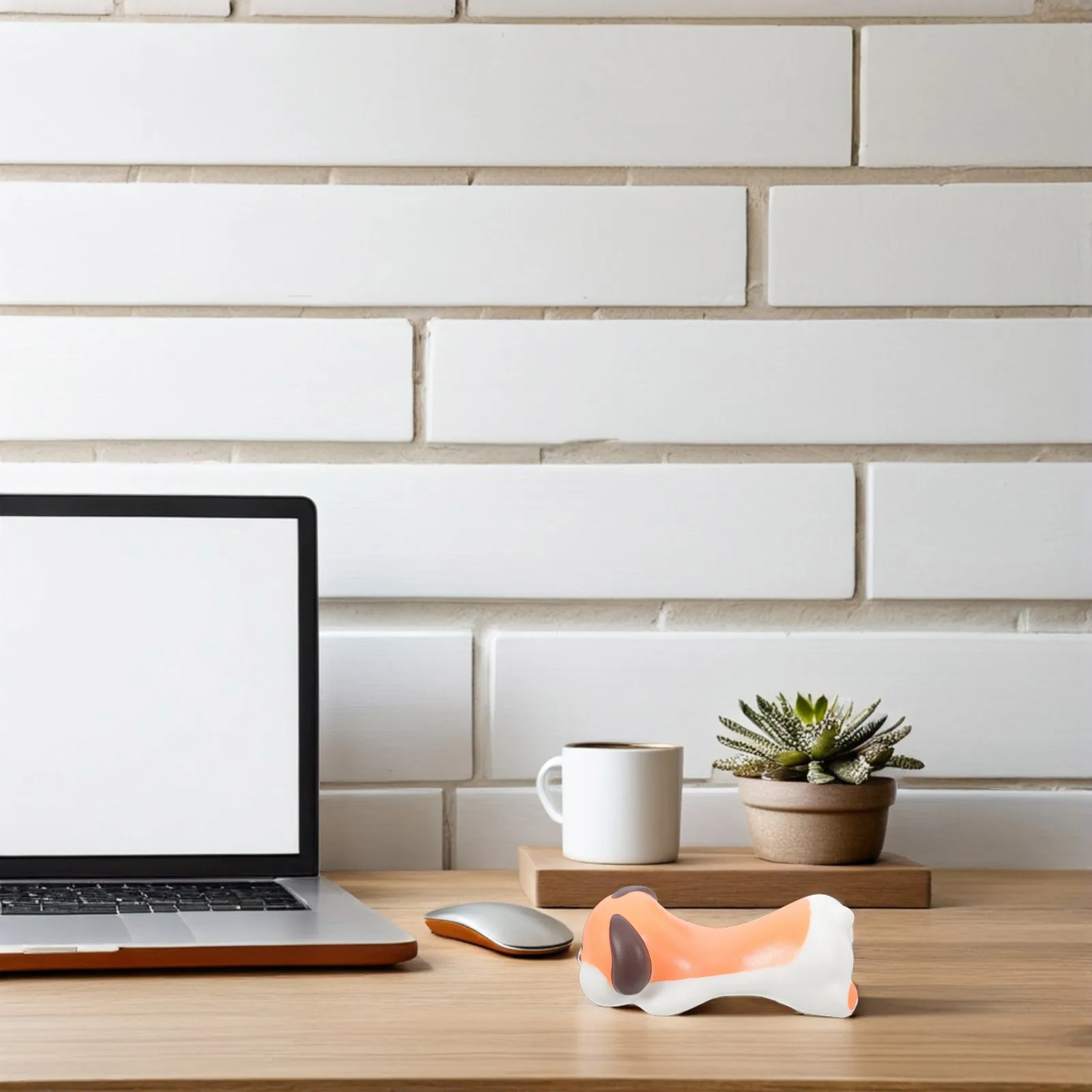 

Office Desk Accessories Puppy Mouse Wrist Pad Cute Rest Animal Dog Brown Cushion Computer Arm for