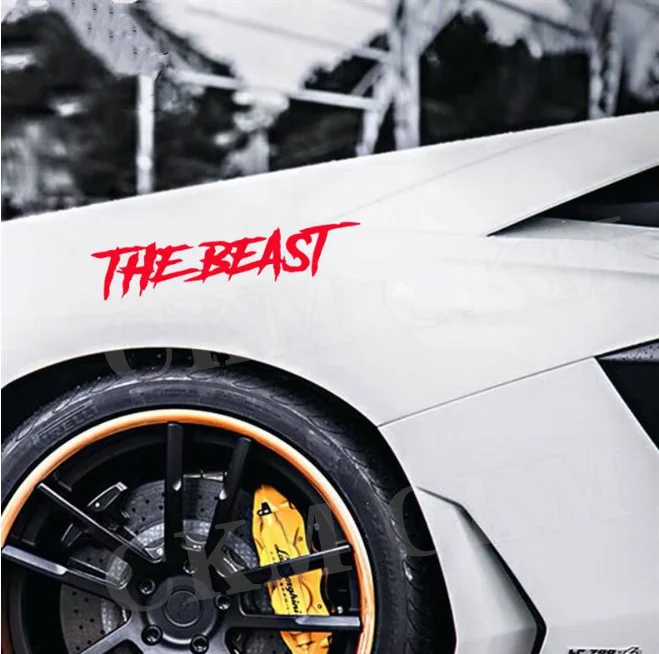 The Beast Decals Car Stickers, Automobile Motorbike Trucks Windows Bumper Waterproof Vinyl Decal Helmet Car Door Side Stickers
