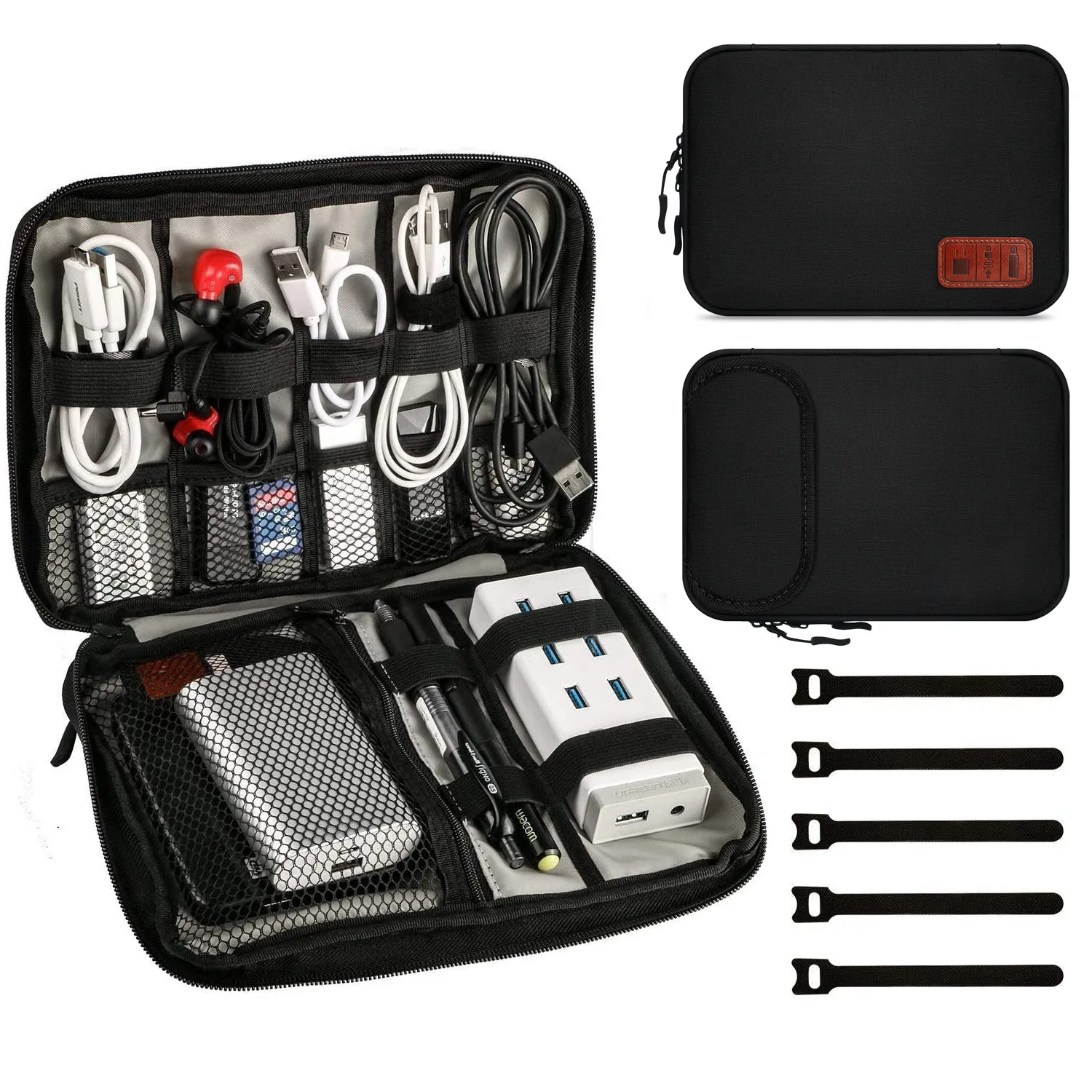 Digital Accessory Storage Bag Portable Multifunctional Electronic Accessory Hard Disk Charger Data Cable Organization Bag