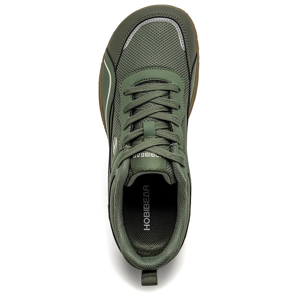 HOBIBEAR Herren-Schuhe mit breiter Zehenpartie, Barfuß-Walking-Sneaker, Outdoor-Reise-Laufschuhe zum Schnüren für Unisex – Detail 12