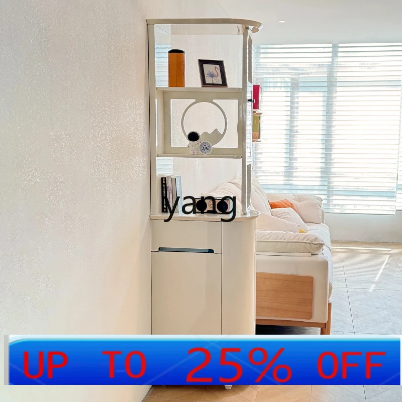 

LHH living room cream wind partition double-sided screen cabinet small apartment entrance cabinet