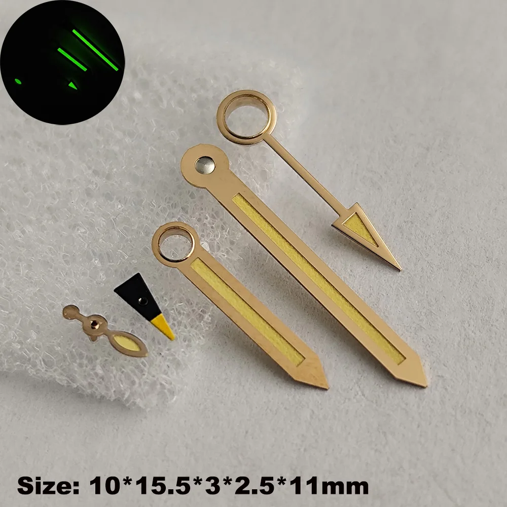 عقارب ساعة ST2533 مناسبة لحركة ST2533 أربعة إبر ذهبية وردية + ملحقات مؤشر الطاقة الحركية عقارب ST2533  #3