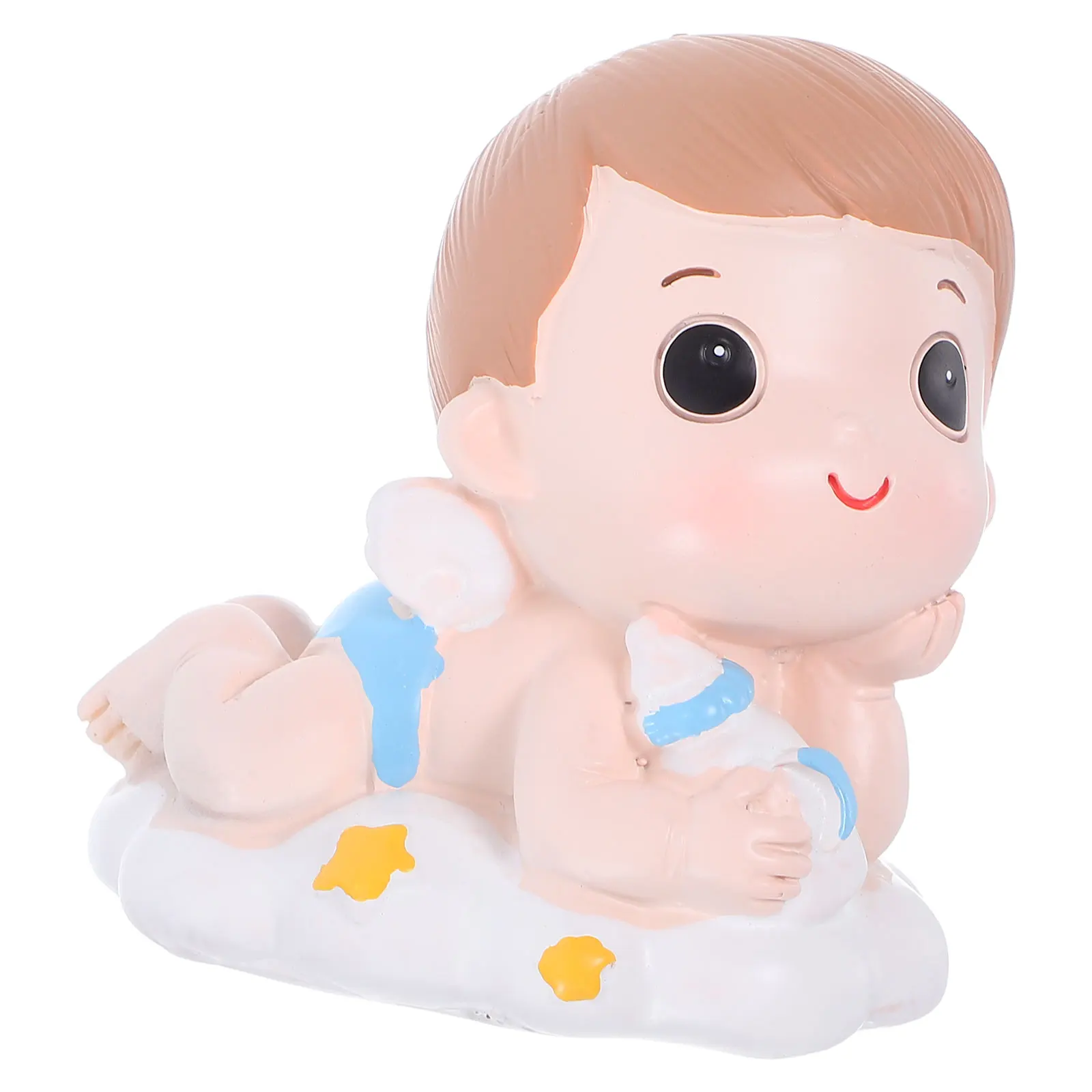 

Prince Figurine Cake Decoration Heart Shaped Resin Topper Boy nament Birthday Party Desktop Decor Cartoon Design Safe