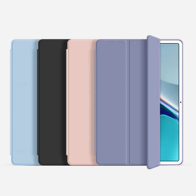 Funda de silicona plegable para tableta, carcasa suave para Huawei Matepad 10, 4, 2022, 2020