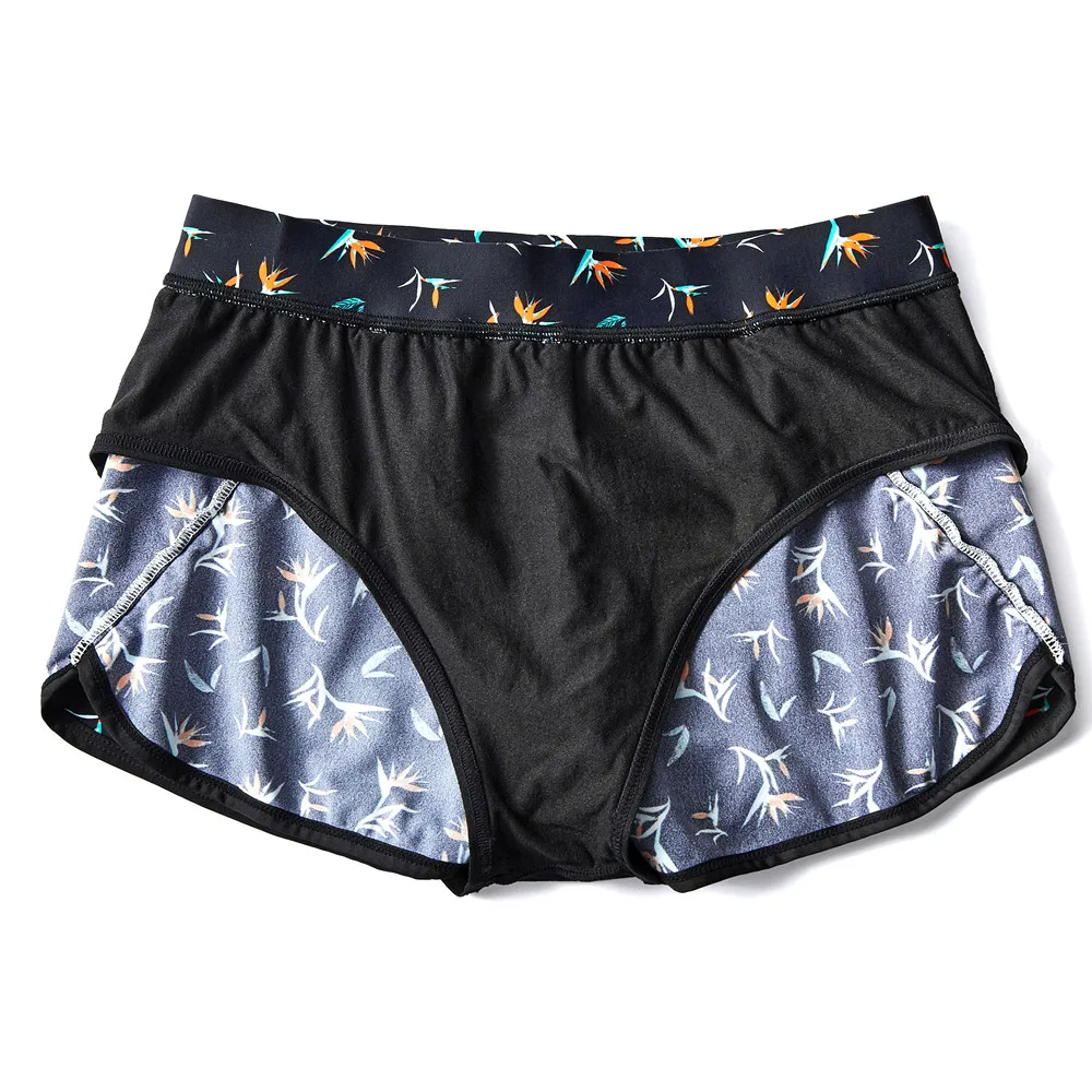 AIMPACT Mens Board Shorts Swim Trunks 3 inch Running Short Shorts with Lining Linner Hawaii Green Camo Surf Beach AM2815