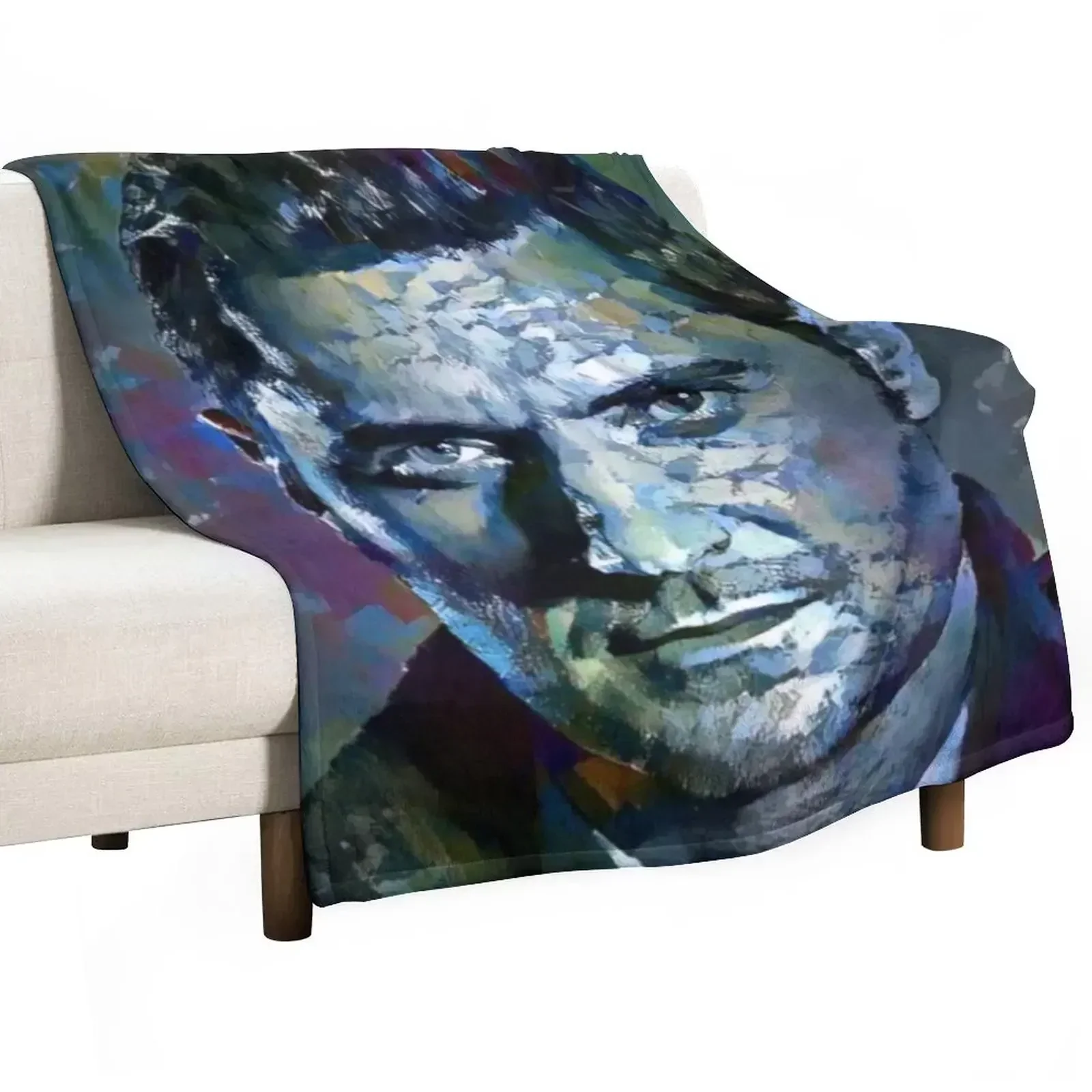 Richard Armitage Portrait Throw Blanket Vintage Furry Blankets