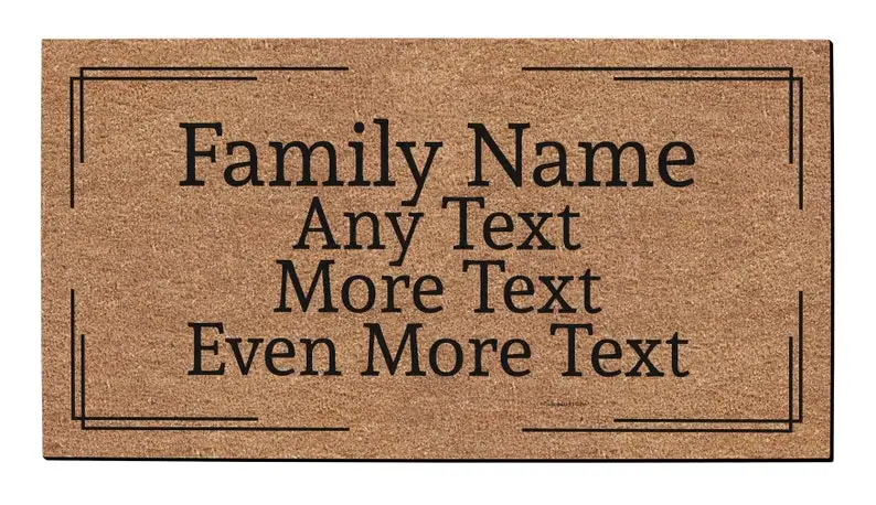 

Personalized Family Home Decor Doormat Custom Text Name Logo Anti-slip Super Absorbent Welcome Mats Indoor Outdoor Decor Matt