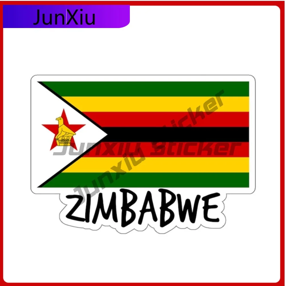 

Zimbabwe Flag Sticker Travel National Pride Adventure Vinyl Decal Camper Windshield Bumper Truck Electric Laptop Camper Sun Pvc