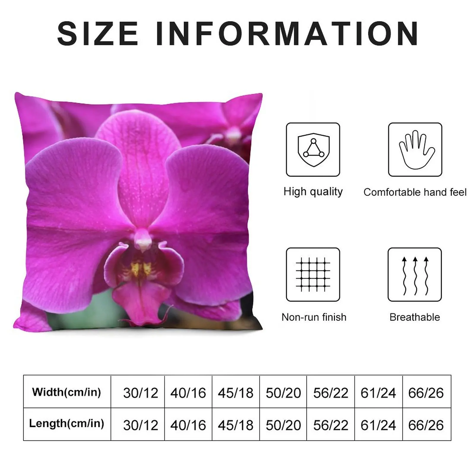 purple orchid Throw Pillow Ornamental Pillow pillow pillowcase covers for pillows cover luxury