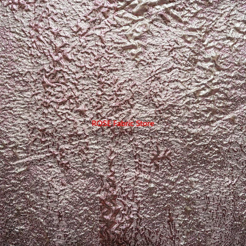 1 meter Glitter Embossed Bubble Wrinkled Jacquard Fabric Women's Tutu Skirt Wedding Dress DIY Sewing Fabric