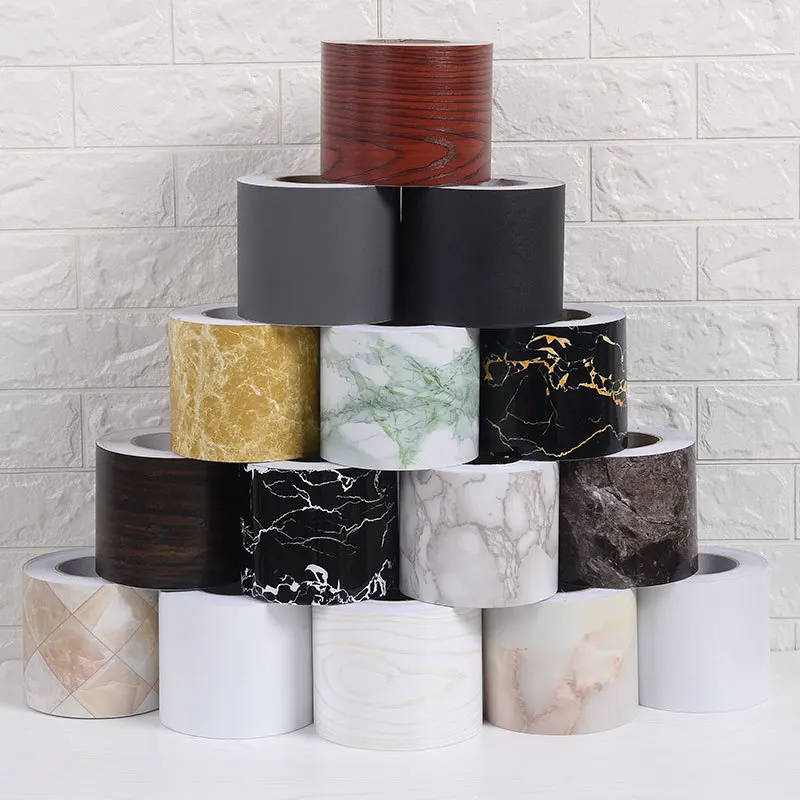 5M Self adhesive waist lines waterproof PVC kitchen sink tape wall corner tile border sticker window door Wallpaper Home Decor
