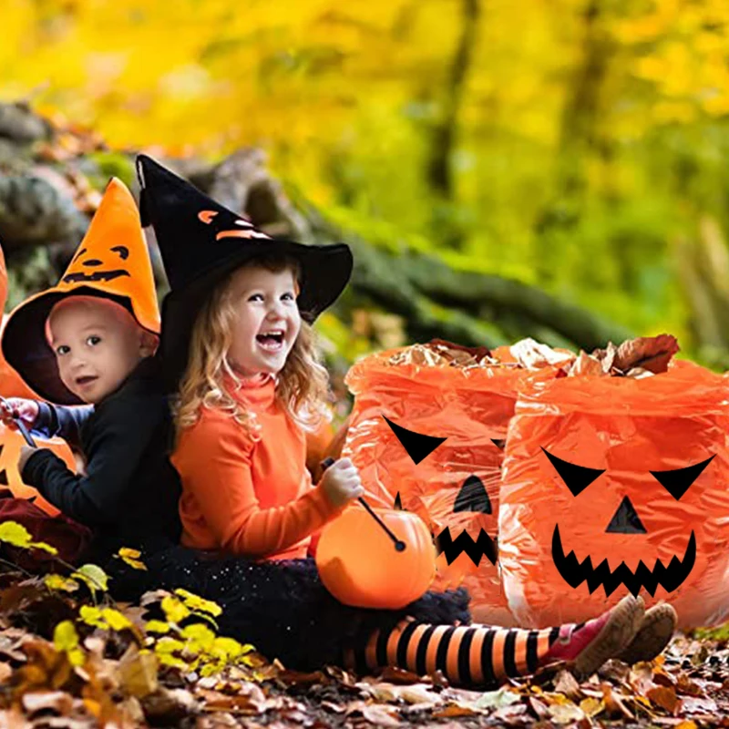 

Halloween Party Courtyard Lawn Decor Bag Pumpkin Head Festival Atmosphere Decor Bag Halloween Decoration Supplies Outdoor Party