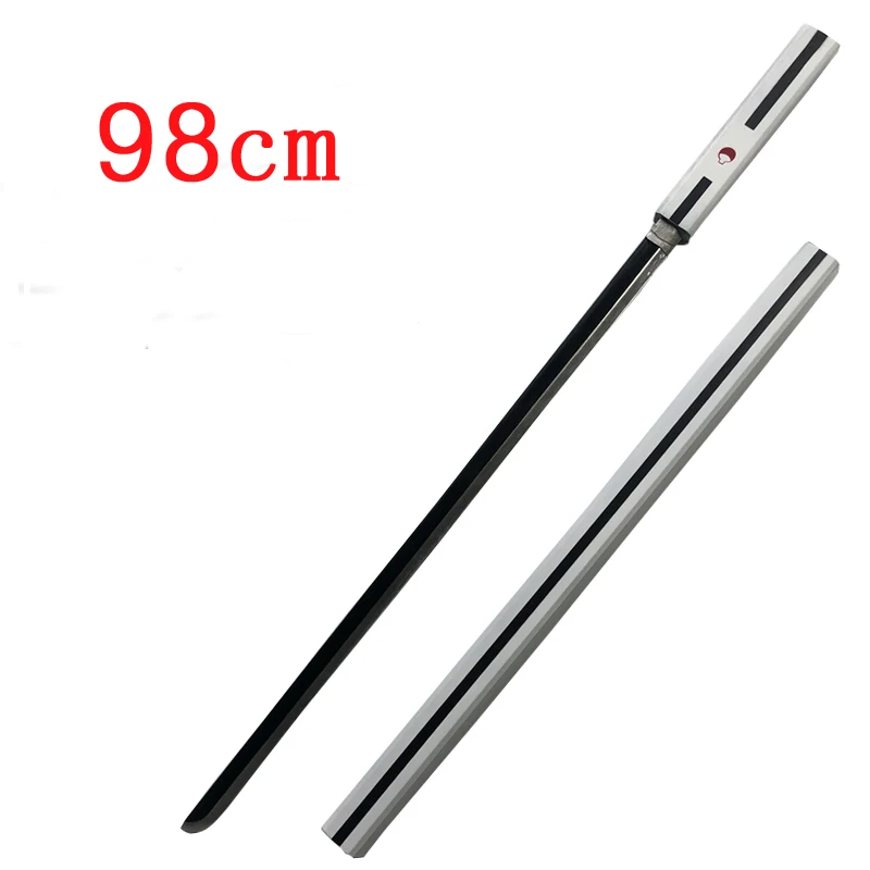 98cm    Katana Black white Kusanagi sword plover blade Weapon Prop Role Play Yamato Tateru Weapon PU Model Toy Prop cosplay