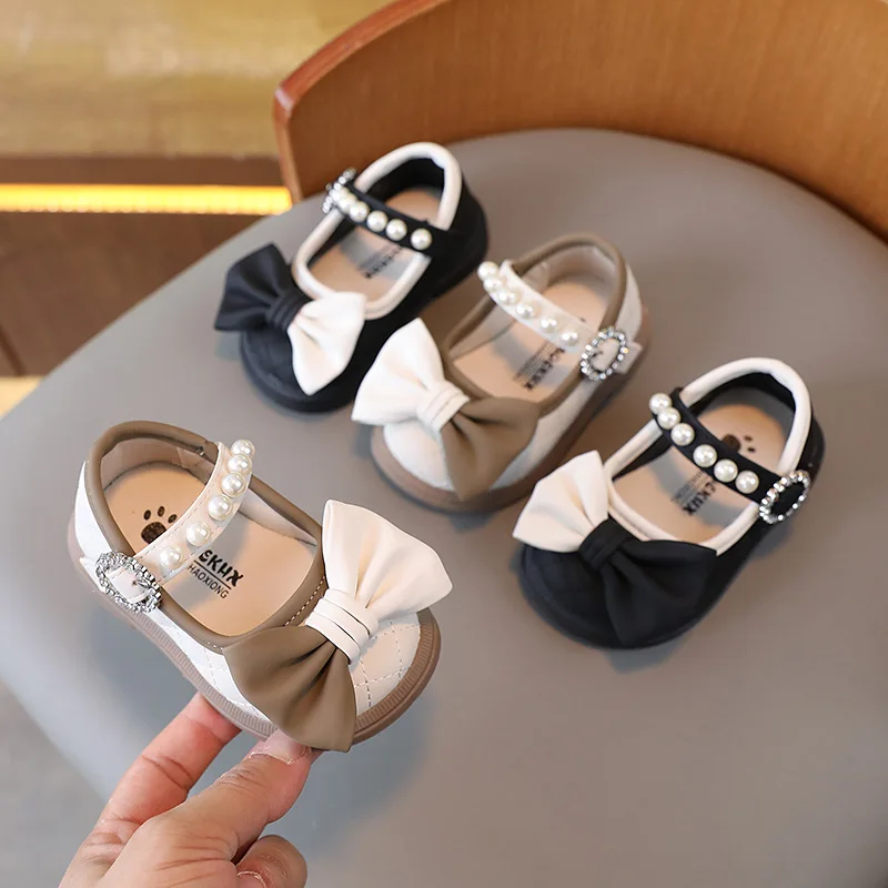 

Spring Autumn Girly Heart Ins Fashion Leather Shoes Y2k Baby Shoes Princess Soft-soled Sweet Board Casual Shoes Gifts for Kids