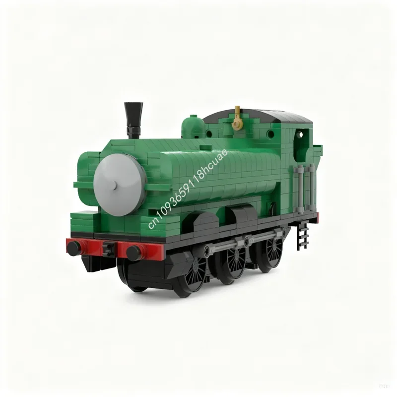 

529pcs MOC Outdated Duck The Great Western Pannier Train Model Building Blocks Festival Gifts Toy Construction Brick