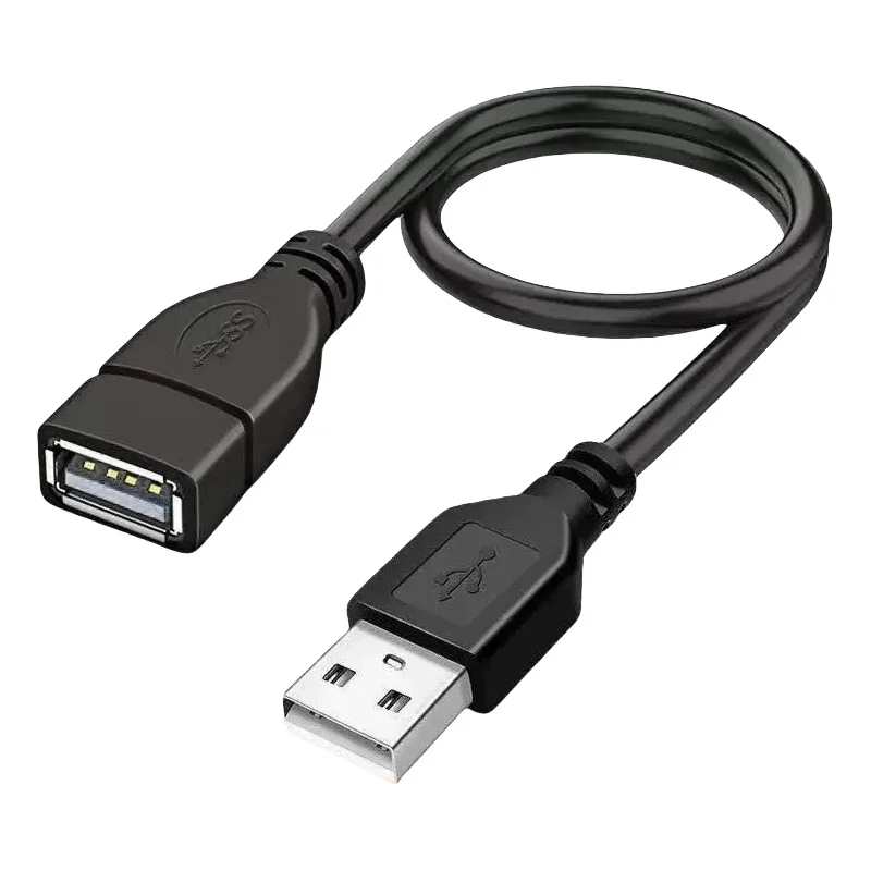 10 Buah Kabel Ekstensi USB2.0 USB A Male To Female Kabel Transfer Data & Pengisian Daya AM Ke AF Kabel Audio & Video