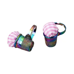 1pc Sewing Kit Type of DIY Sewing Tool of Thimble + Ring Pin Cushion for Needlework, Handcraft