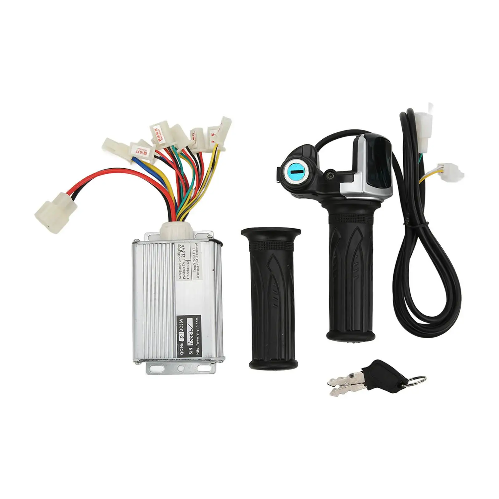 

Throttle with Lock Aluminium Alloy Shell Motor Brush Speed Controller Replacement for evo Electric Tricycle for Mini Bike