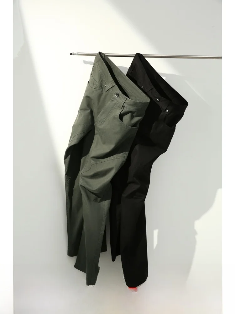 

Высококачественная мужская уличная спецодежда из чистого хлопка, повседневные брюки с ножевым вырезом, модный цвет, осеннее новое поступление, устойчивые