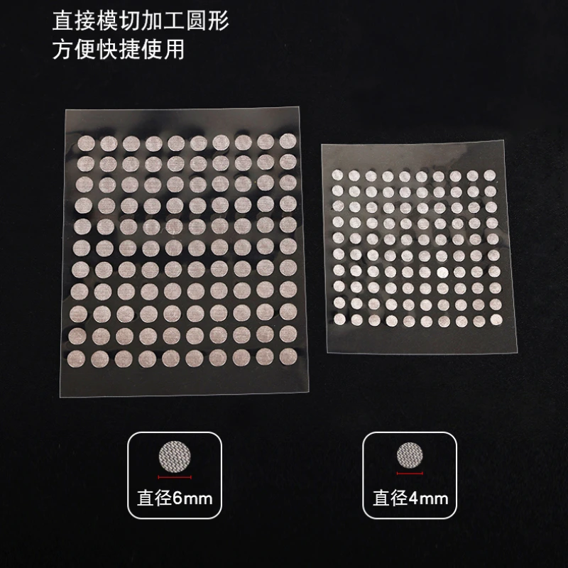 Kit di riparazione tastiera con cuscinetti in gomma conduttiva nera diametro 4/6 mm per pulsanti in gomma conduttiva con telecomando IR