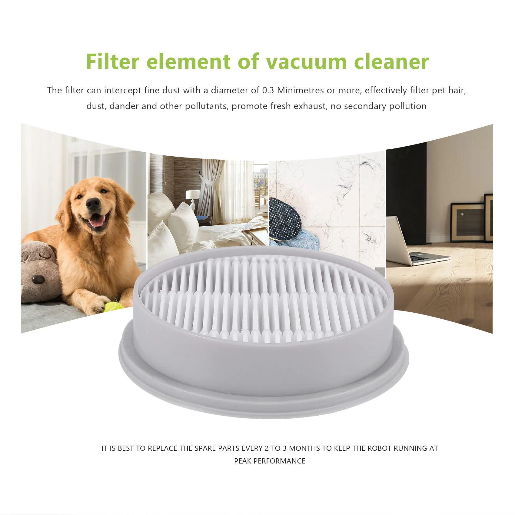 AB47-핸들 진공 청소기 Hepa 필터 Xiaomi Deerma VC20S VC20 핸들 진공 청소기 부품 액세서리 필터