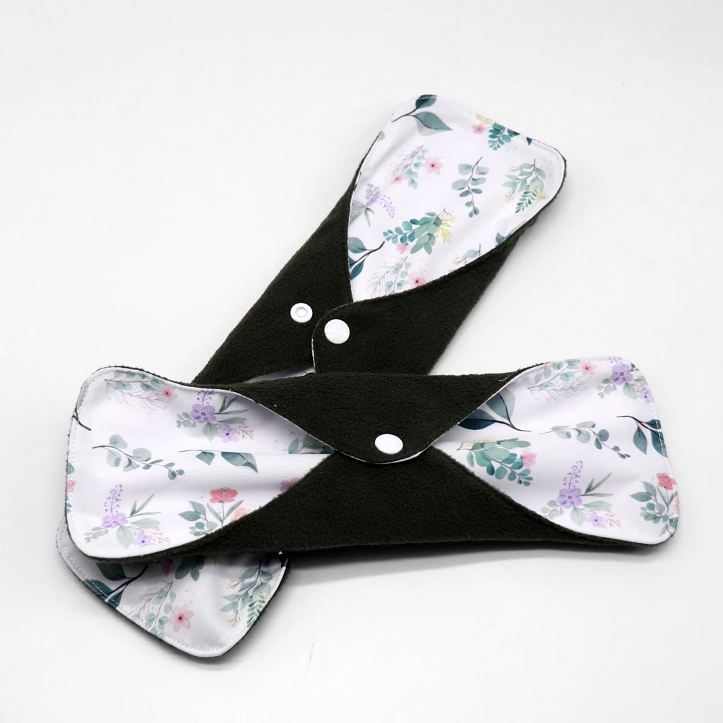 2 قطعة القماش الصحي للجنسين قابلة لإعادة الاستخدام سلس البول الحيض وسادة-مقاوم للماء ماصة تنفس القماش المناديل للاستخدام اليومي/طوال الليل #5