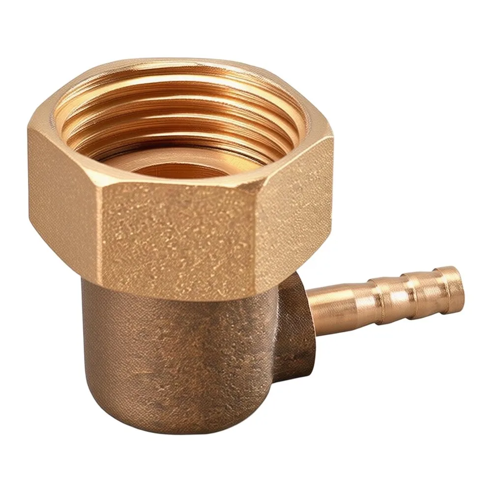 Brass 90 Degree L Connector Supporting for 4 mm to 10 mm Tubing Diameters for General Purpose Fluid Conveyance Applications