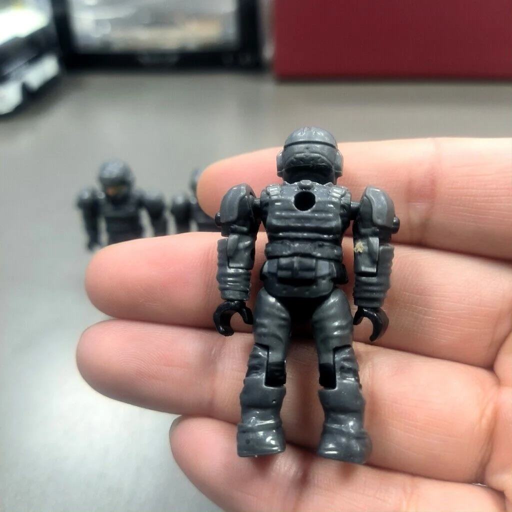 5pcs Mega Bloks Série 7 UNSC Marine Stealth Cinza Escuro