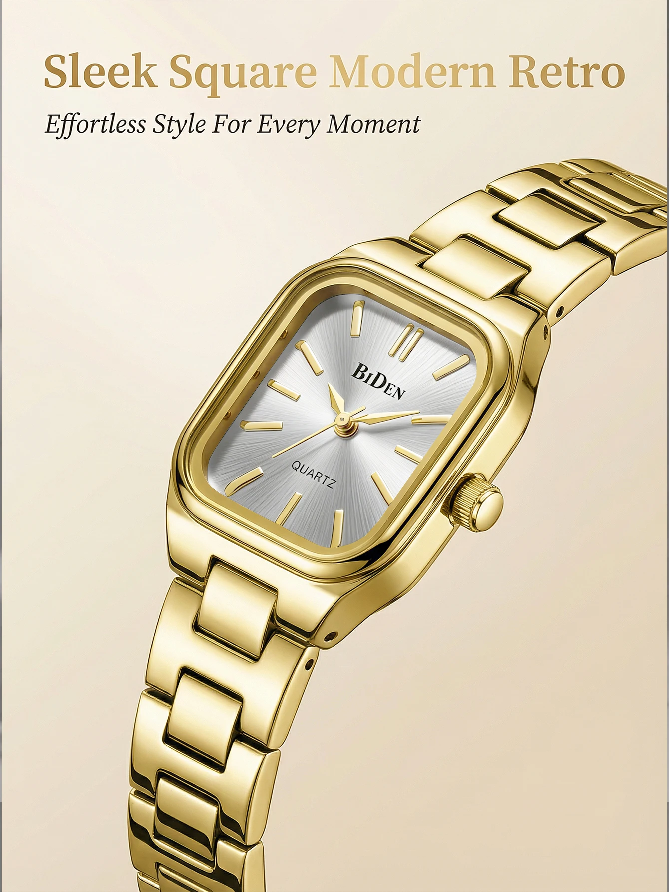 

1Pcs Women's luxury gift quartz watch student fashion simple square quartz watch