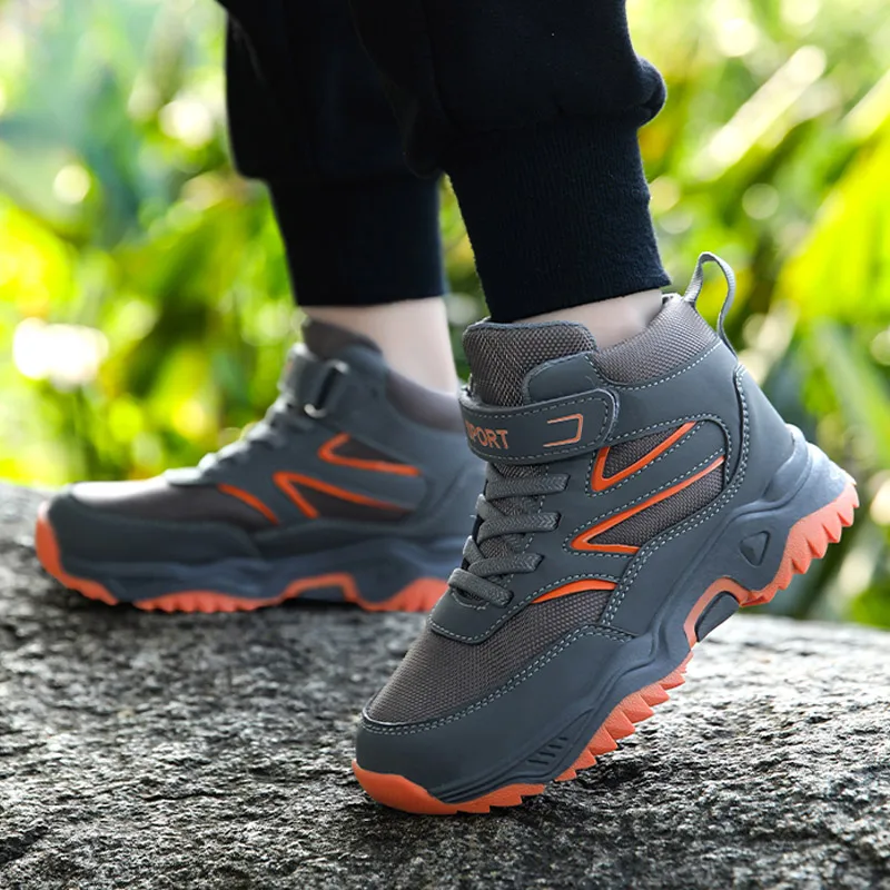 

EUR 29-40#Kids Boys Hiking Shoes Canvas Children Chunky Sneakers,Toddlers Sports Flats Non-Slip Sole 7-15Y Non-slip