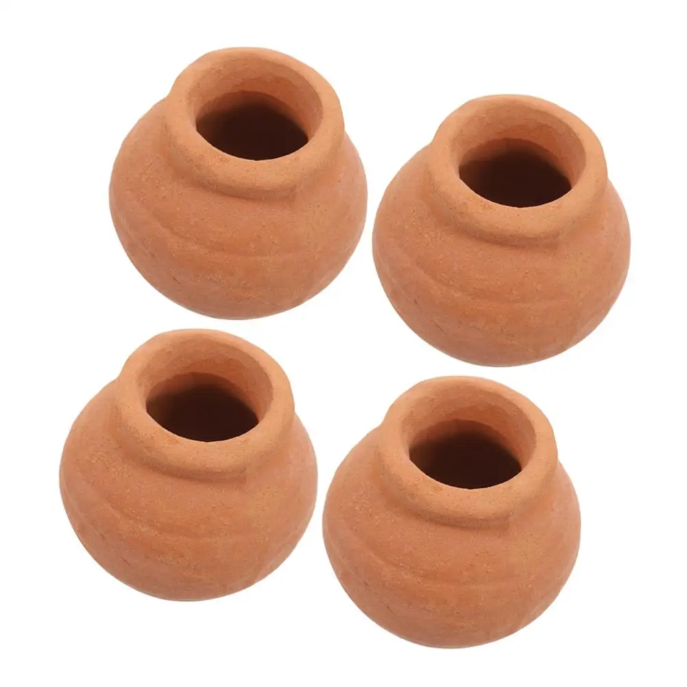 

4 Pcs Manual Succulent Flower Pot Small Clay Plant Pots Terracotta for Plants Mini