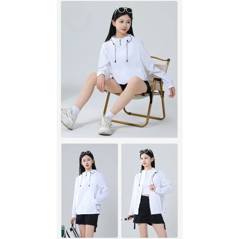 Outdoor Comprehensive Training UV Protective Skin Clothes Fashionable Trend Loose Comfortable Breathable Sunscreen Clothes