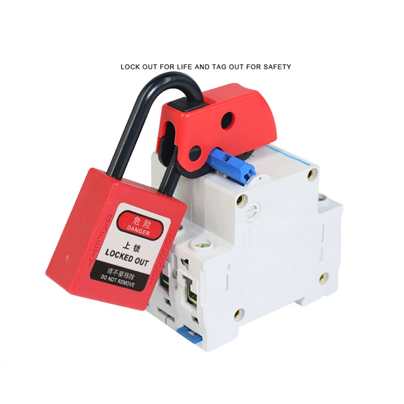 Universal MCB Lockout Device - Safety Circuit Breaker Toggle Lock for Masterlock Systems