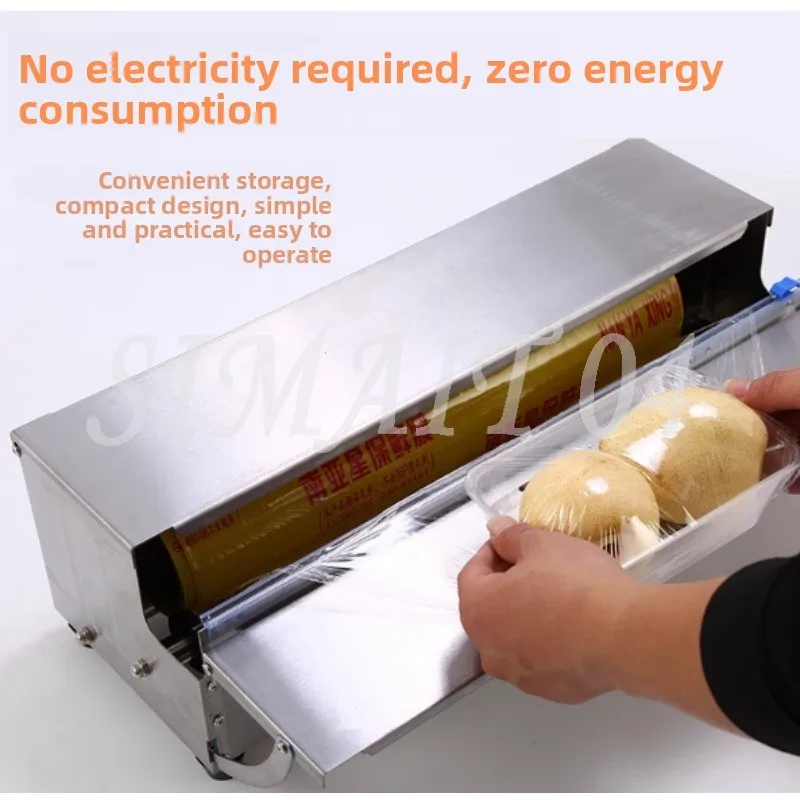 

Кухонная фольга из нержавеющей стали и дозатор для пищевой пленки, резак для хранения, консервирующий чехол для рулона пленки с режущим лезвием