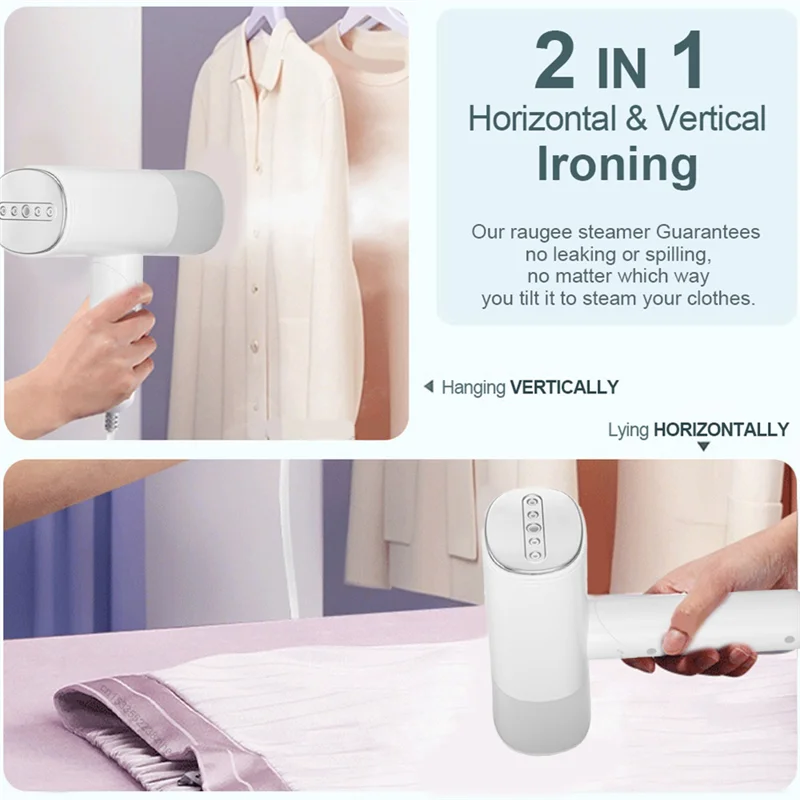 A52Q-مقبس الاتحاد الأوروبي المحمول 1000 وات، مكواة بخار للسفر قابلة للطي، مكواة يدوية محمولة مع خزان مياه 150 مل للملابس للاستخدام المنزلي