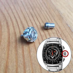 Steel Waterproof Crown for Seiko Sportura 48*60mm Automatic Chronograph Watch