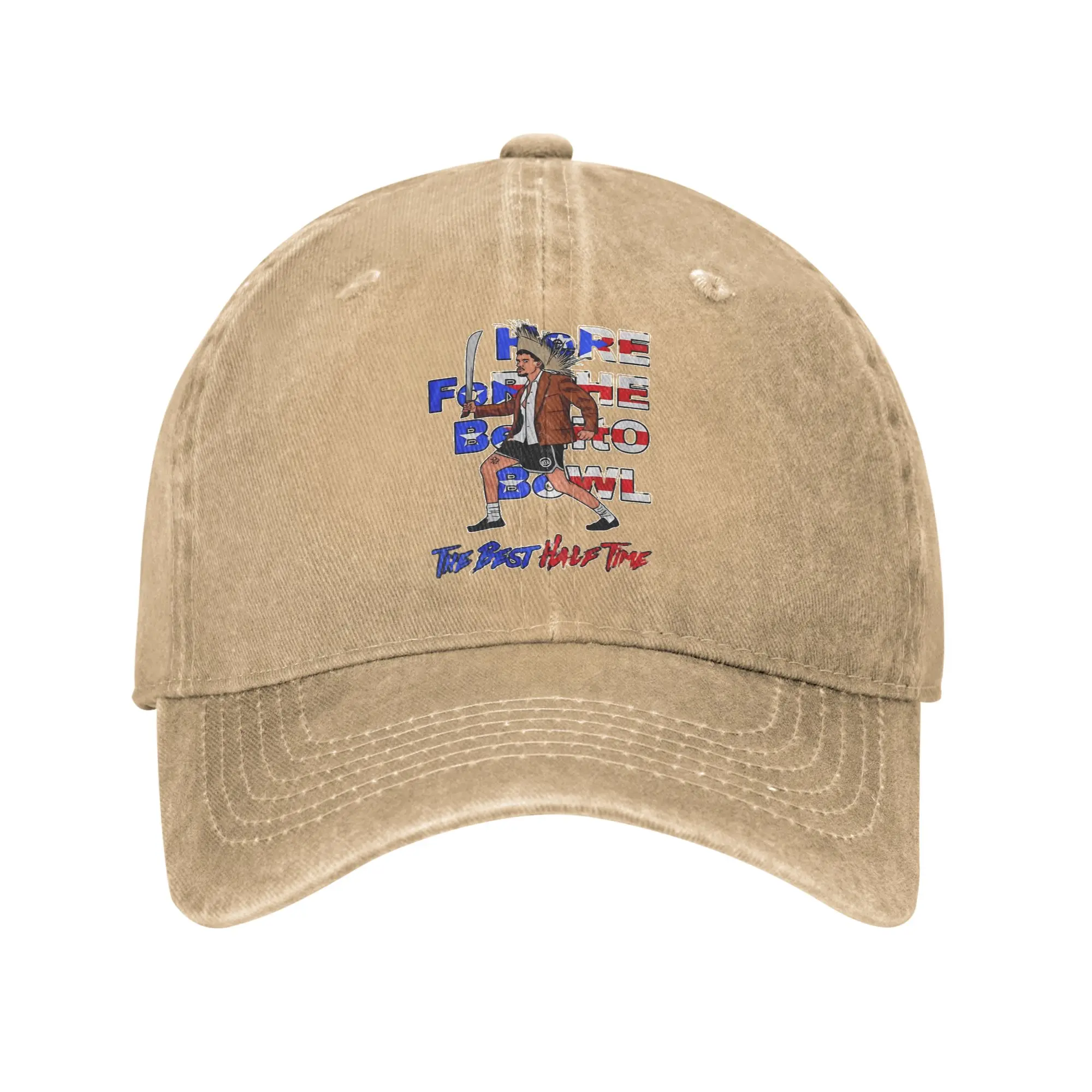 Bad Bunny Benito Bowl Baseball Caps Classic Distressed Cotton Puerto Rico Football Headwear Men Women Unstructured Soft Caps Hat